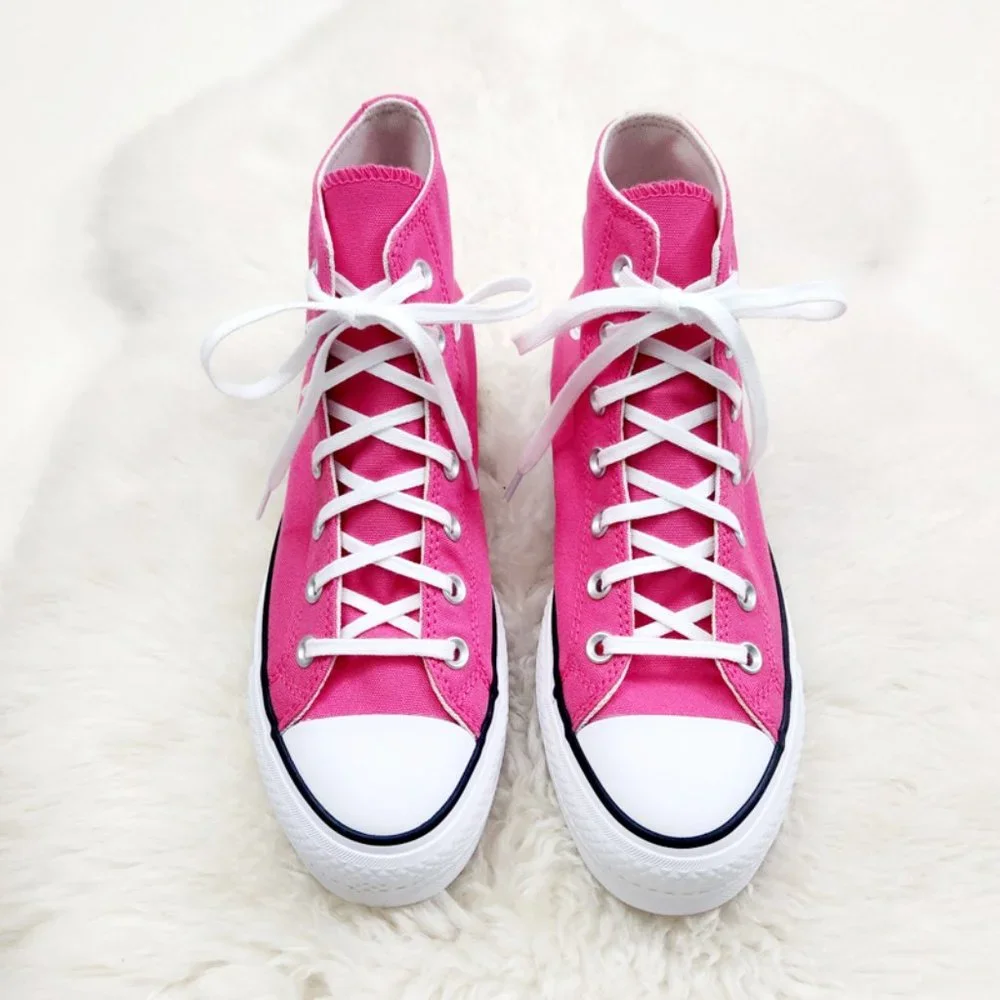 Converse bright pink